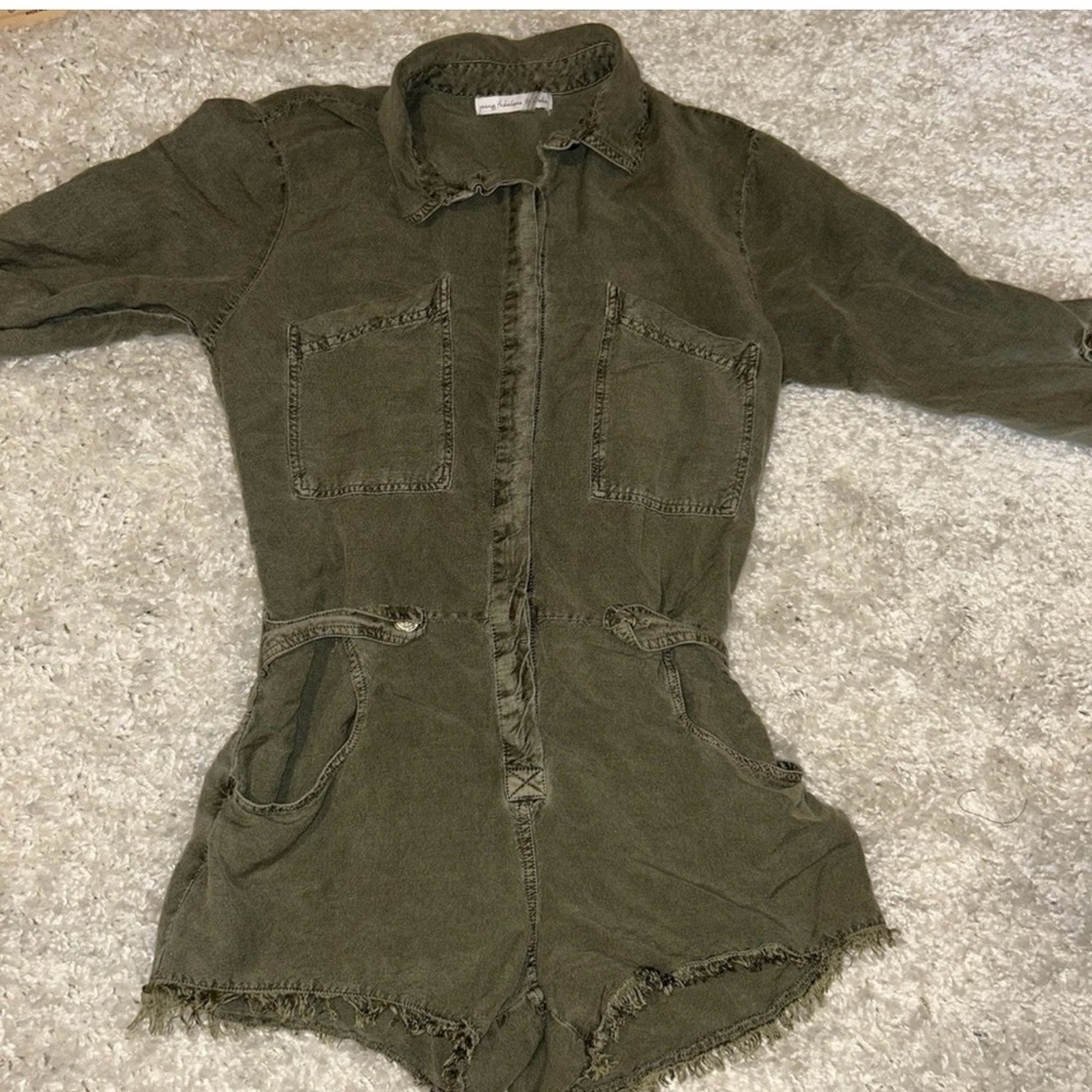 Military Green Women's Jumpsuit
